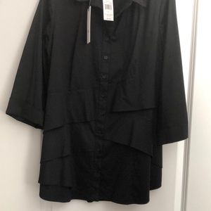 Finley women’s shirt. Never worn. 60% cotton,35%poly5%spandex